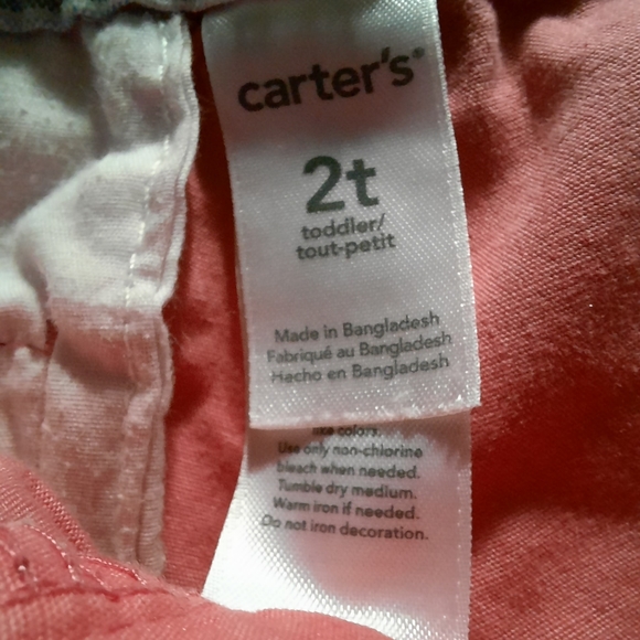 🎈3 for $10🎈Carter's Pink Girl's Shorts size 2t - Picture 4 of 5